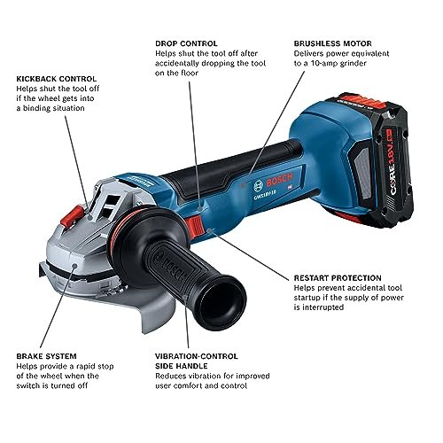Unleashing Power: BOSCH GWS18V-10B14 Angle Grinder Review 2 Unleashing Power: BOSCH GWS18V-10B14 Angle Grinder Review - Image 2
