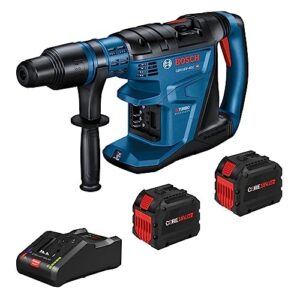 BOSCH GBH18V-40CK27 PROFACTOR™ 18V Connected-Ready SDS-max® 1-5/8 In. Rotary Hammer with (2) CORE18V® 12 Ah High Power Batteries