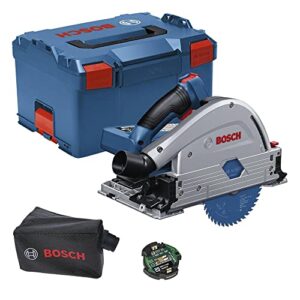 Bosch Professional BITURBO GKT 18V-52 GC Cordless Plunge Circular Saw (Adjustable Speed Levels, incl. connectivity Module, excl. Batteries and Charger, in L-BOXX 238)