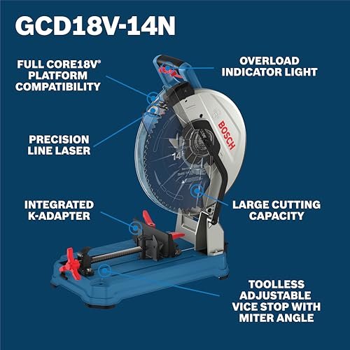Unleashing Precision: Bosch GCD18V-14N Dry Cut Saw Review 2 Unleashing Precision: Bosch GCD18V-14N Dry Cut Saw Review - Image 2