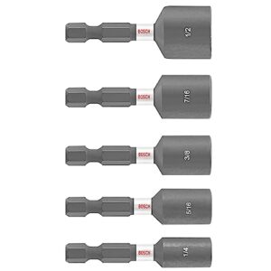 BOSCH ITNSV105 5-Piece 1-7/8 In.Impact Tough Nutsetters Assorted Set