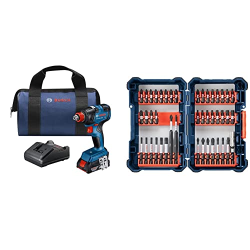 Unleashing Power: Bosch GDX18V Impact Driver Review & Insights 1 Bosch GDX18V-1800B12 18V EC Brushless 1/4 In. and 1/2 In. Two-in-One Bit/Socket Impact Driver Kit with 2.0 Ah SlimPack Battery&BOSCH 44 Piece Impact Tough Screwdriving Custom Case System Set SDMS44