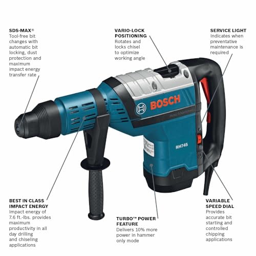 Unleashing Power: Bosch RH745 SDS-max® Rotary Hammer Review 2 Unleashing Power: Bosch RH745 SDS-max® Rotary Hammer Review - Image 2