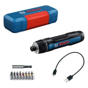 BOSCH GSD4V-35 4V Max USB-C Rechargeable Screwdriver - Compact Design, Dual Activation, Universal Bit Locker, 8 Torque Settings, LED Worklight