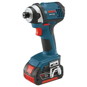 Bosch IDS181-01-RT 18V Lithium-Ion Compact Tough 1/4 in. Hex Impact Driver Kit (Renewed)