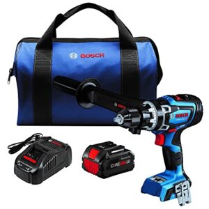 Bosch GSB18V-1330CB14-RT 18V PROFACTOR Brushless Lithium-Ion 1/2 in. Cordless Connected-Ready Hammer Drill Driver Kit (8 Ah) (Renewed)