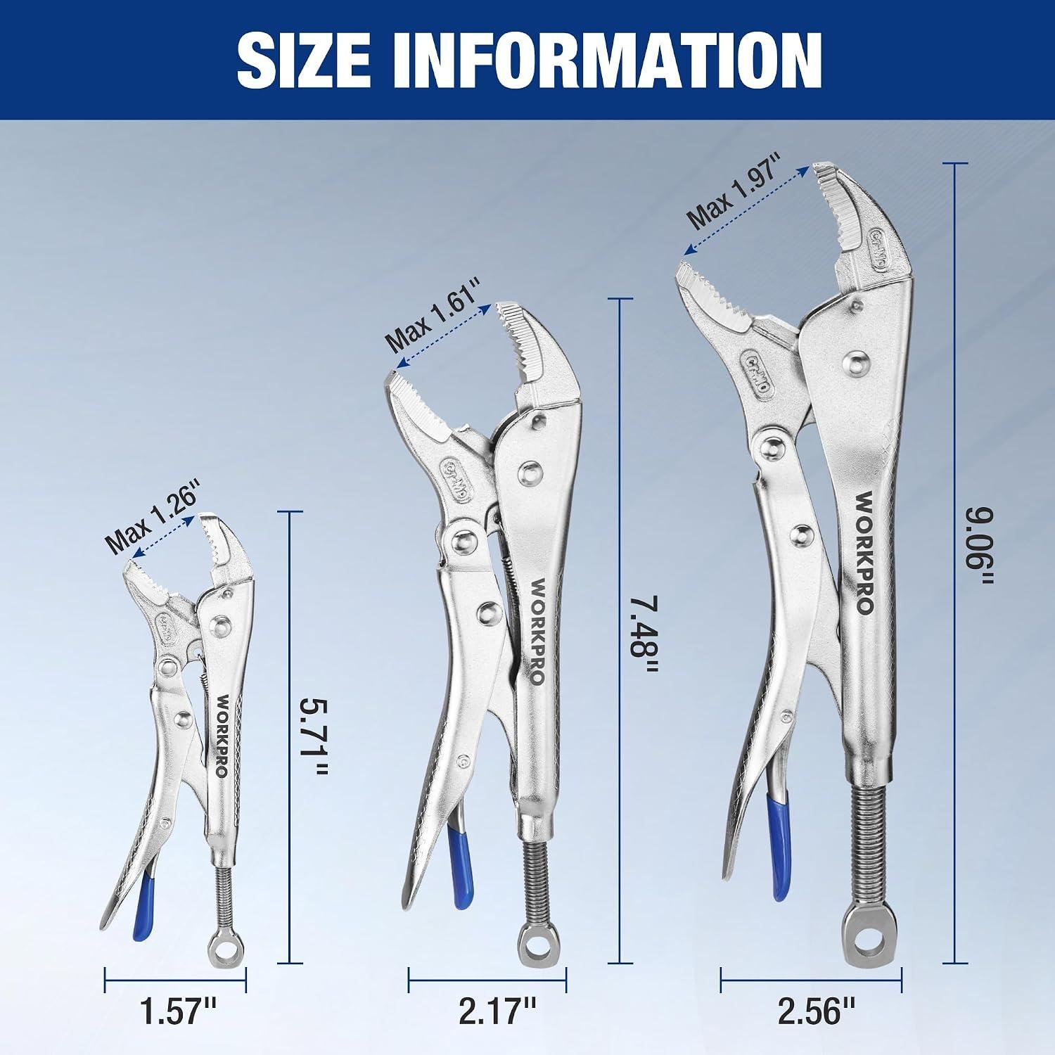 WORKPRO Locking Pliers: My Go-To Grip Set 9 WORKPRO Locking Pliers: My Go-To Grip Set