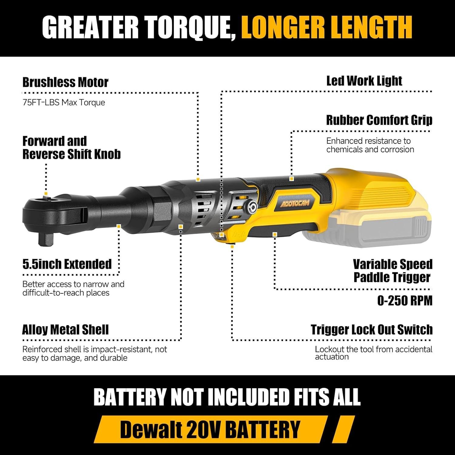 My Go-To Cordless Ratchet for DeWalt​ 20V Power
