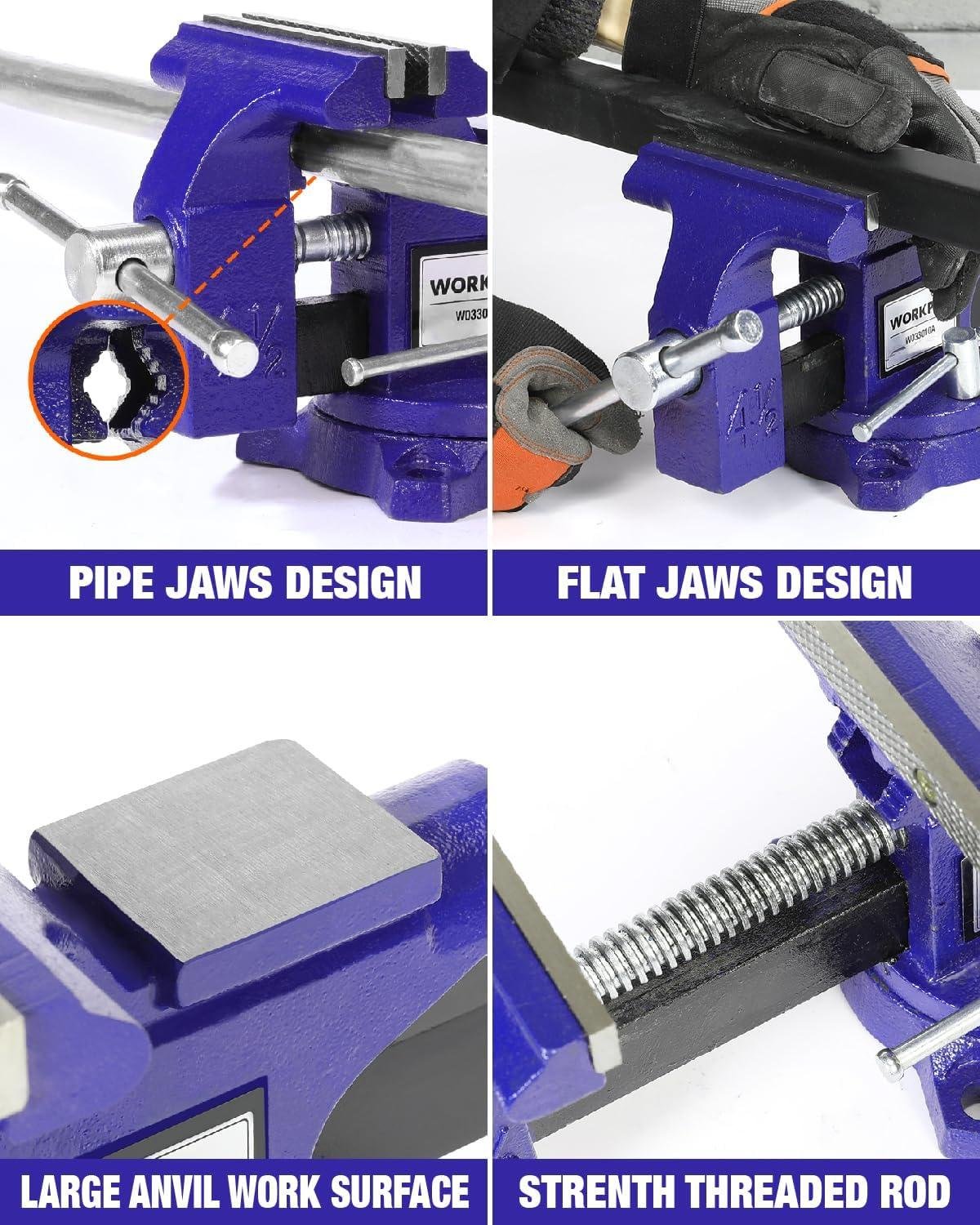 My Go-To Bench Vise: WORKPRO 4.5" Delivers! 10 My Go-To bench Vise: WORKPRO 4.5