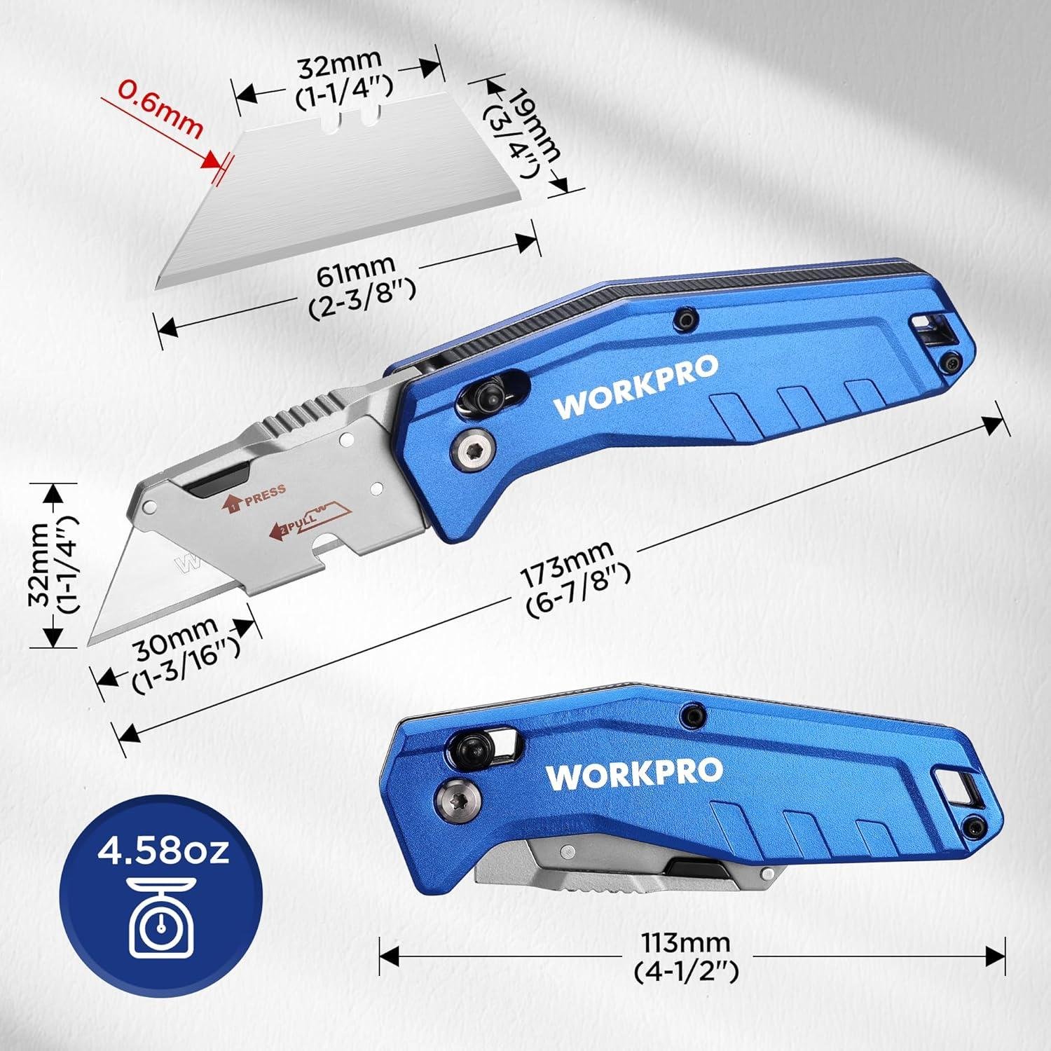 My ‍go-To Folding Utility Knife: WORKPRO Axis Lock