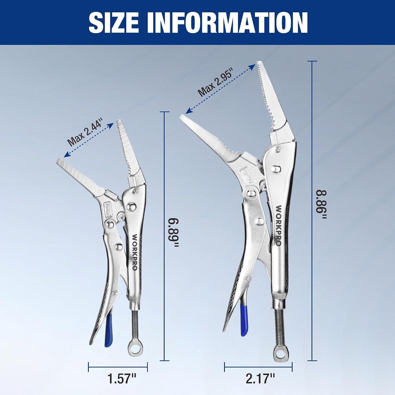 WORKPRO Locking Pliers: My Go-To Grip Set 3 WORKPRO Locking Pliers: My Go-To Grip Set