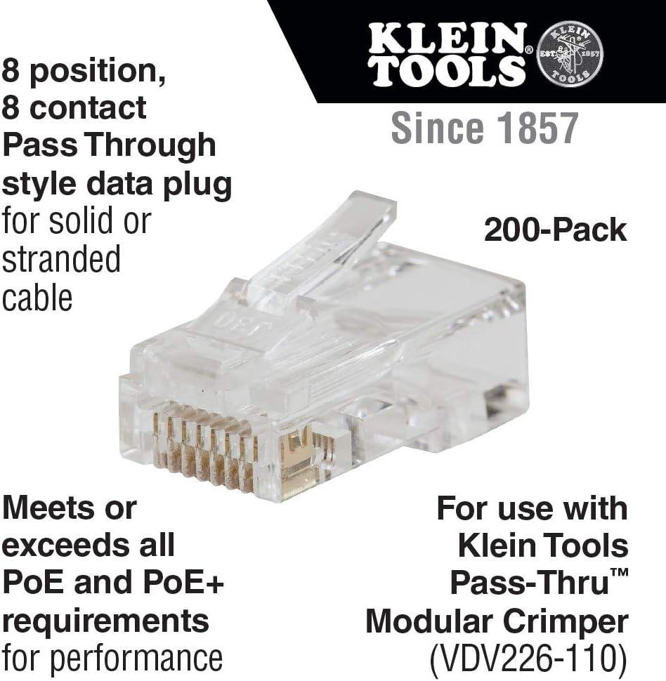 My Go-To RJ45 Plugs: Klein Pass-Thru CAT6 5 My Go-To RJ45 Plugs: klein Pass-Thru CAT6