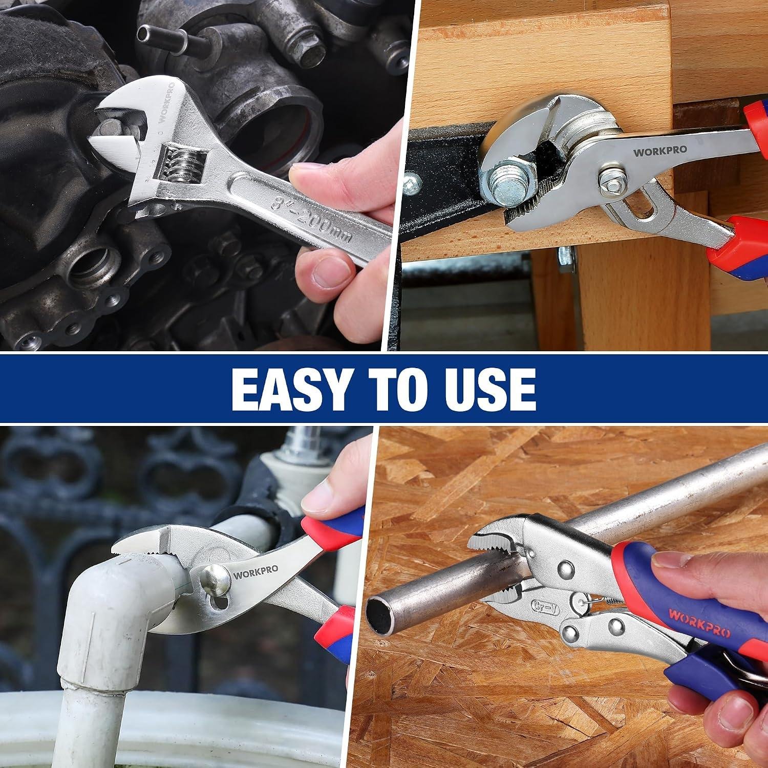 My⁤ Go-To‍ Grip: WORKPRO 4-Piece Pliers ‍Set Rocks