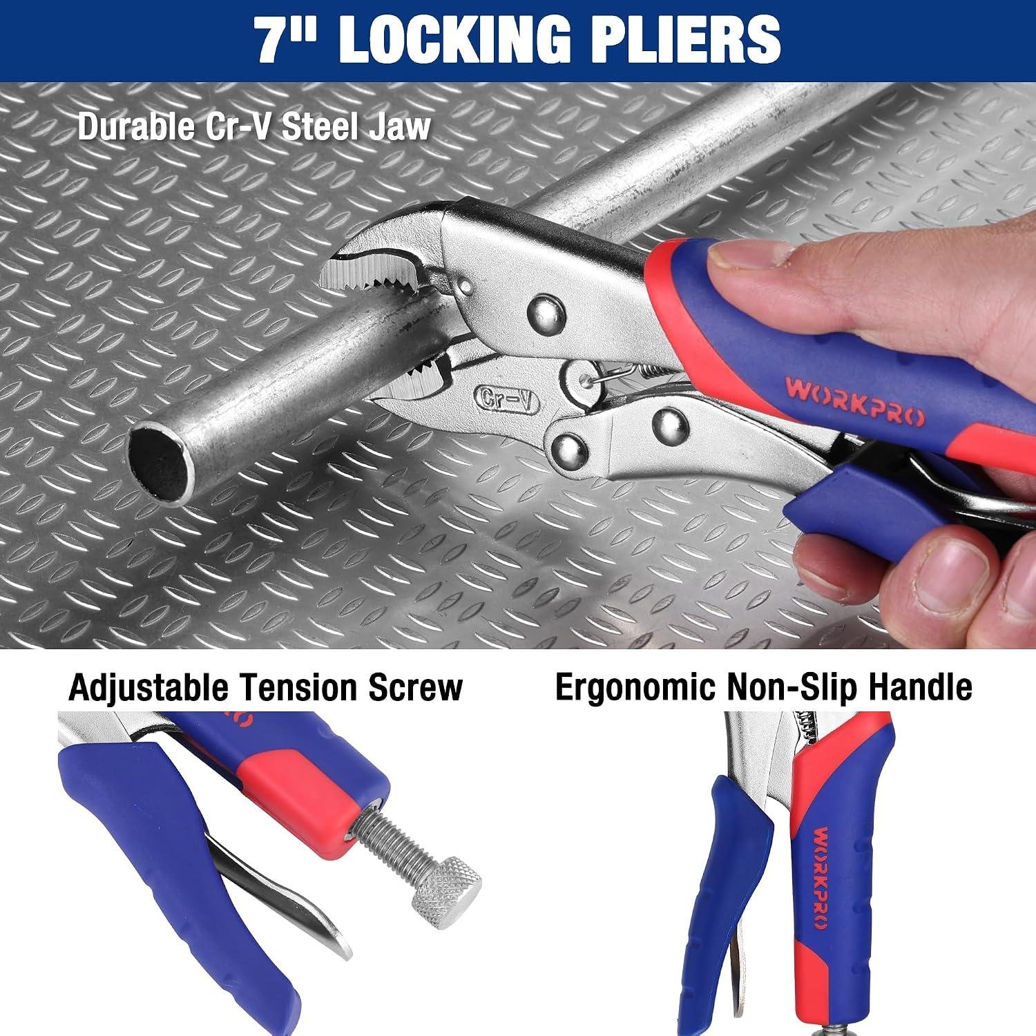 My Go-To ⁢Grip: ​WORKPRO 4-piece Pliers Set rocks