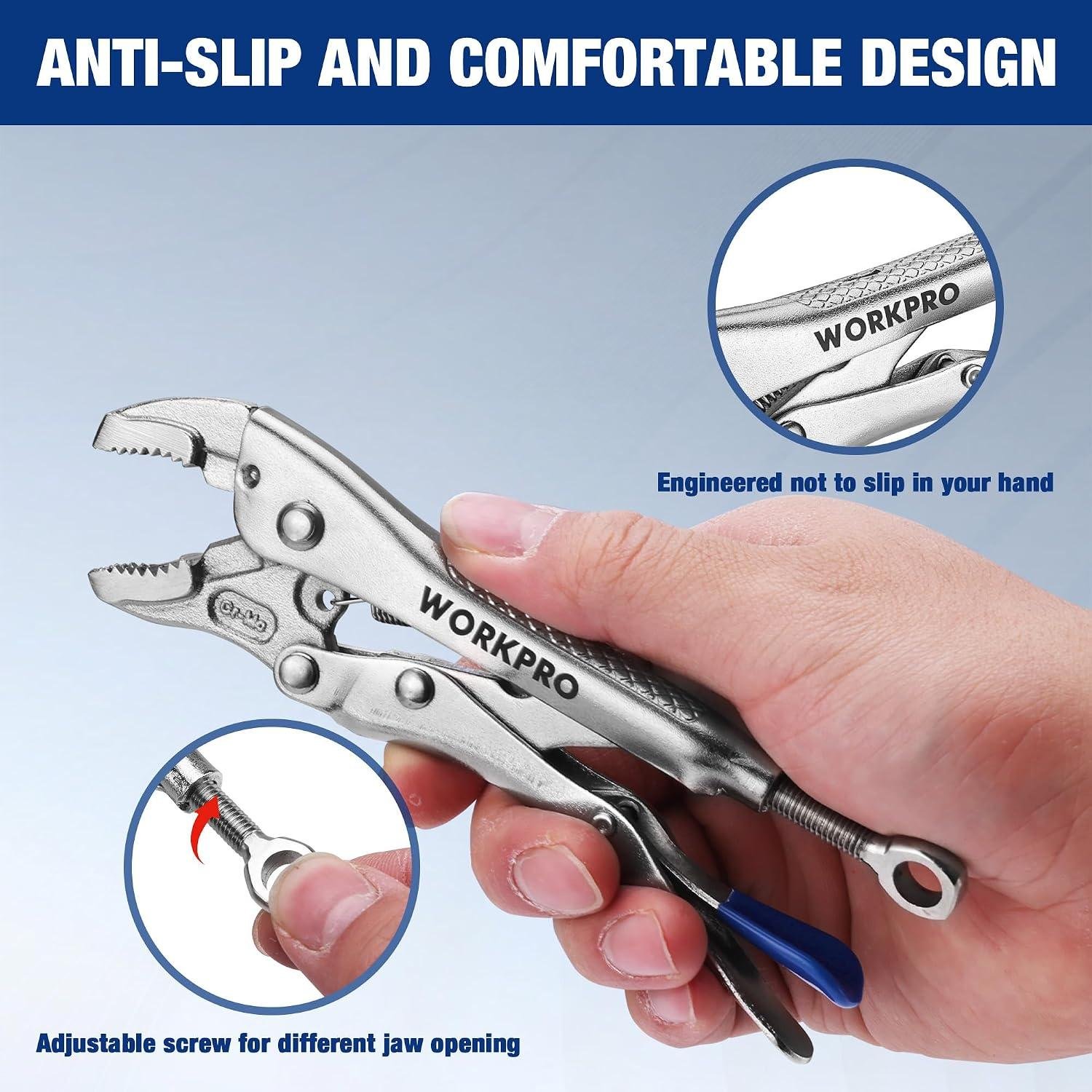 **My Go-To ‍Grip: WORKPRO Locking Pliers Deliver!**