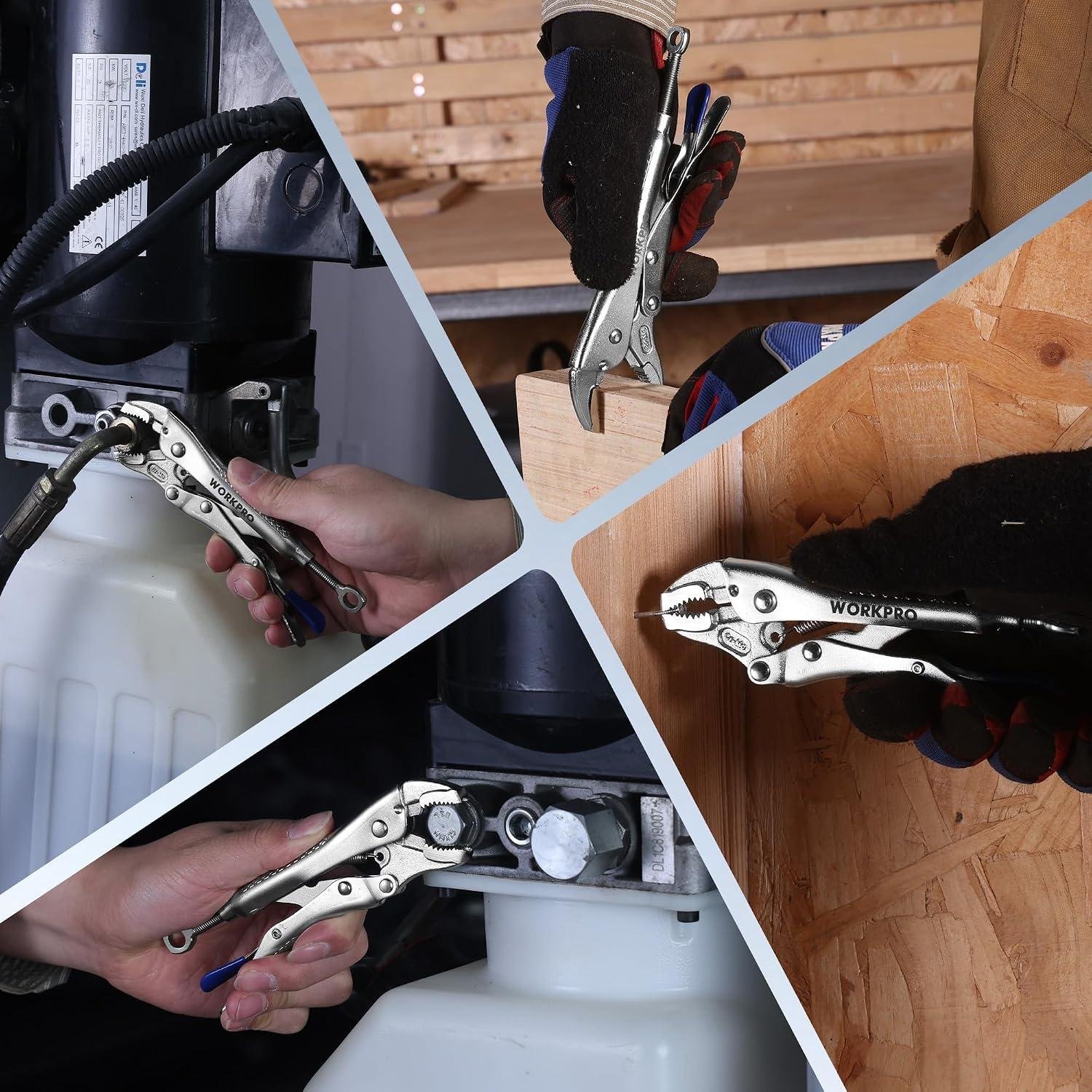 **My Go-To⁣ Grip: WORKPRO Locking Pliers Deliver!**