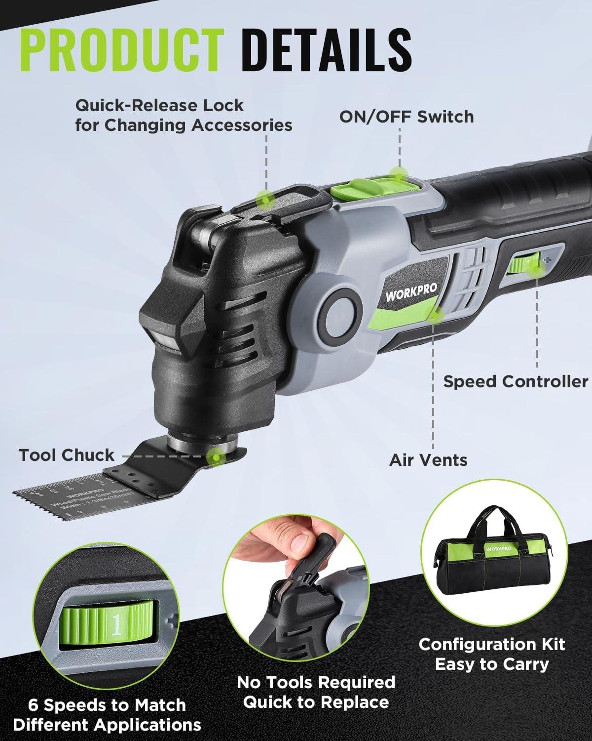 My Go-To Oscillating Tool: WORKPRO 20V Reviewed