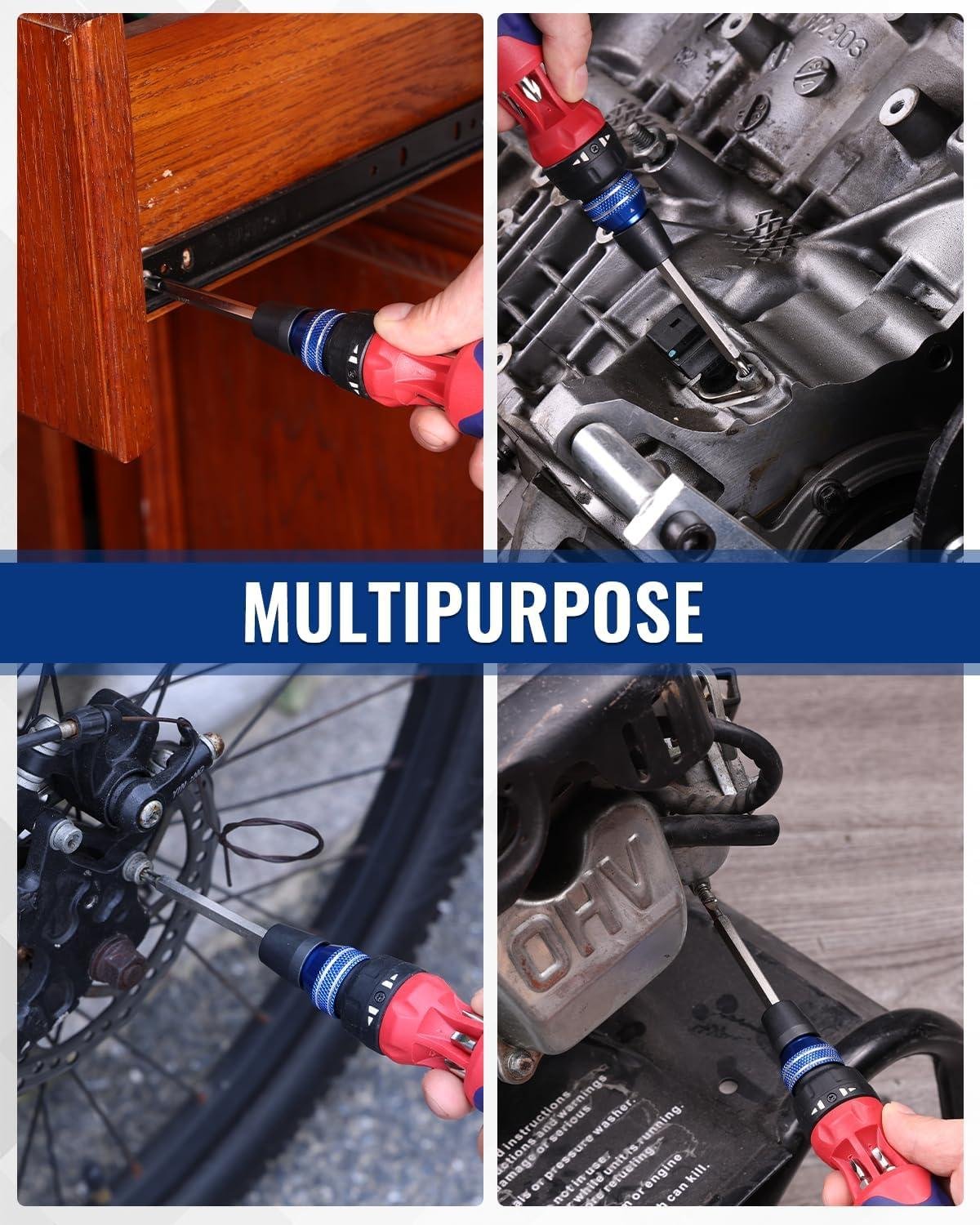 My⁣ Go-To Ratcheting Screwdriver: WORKPRO ⁣12-in-1