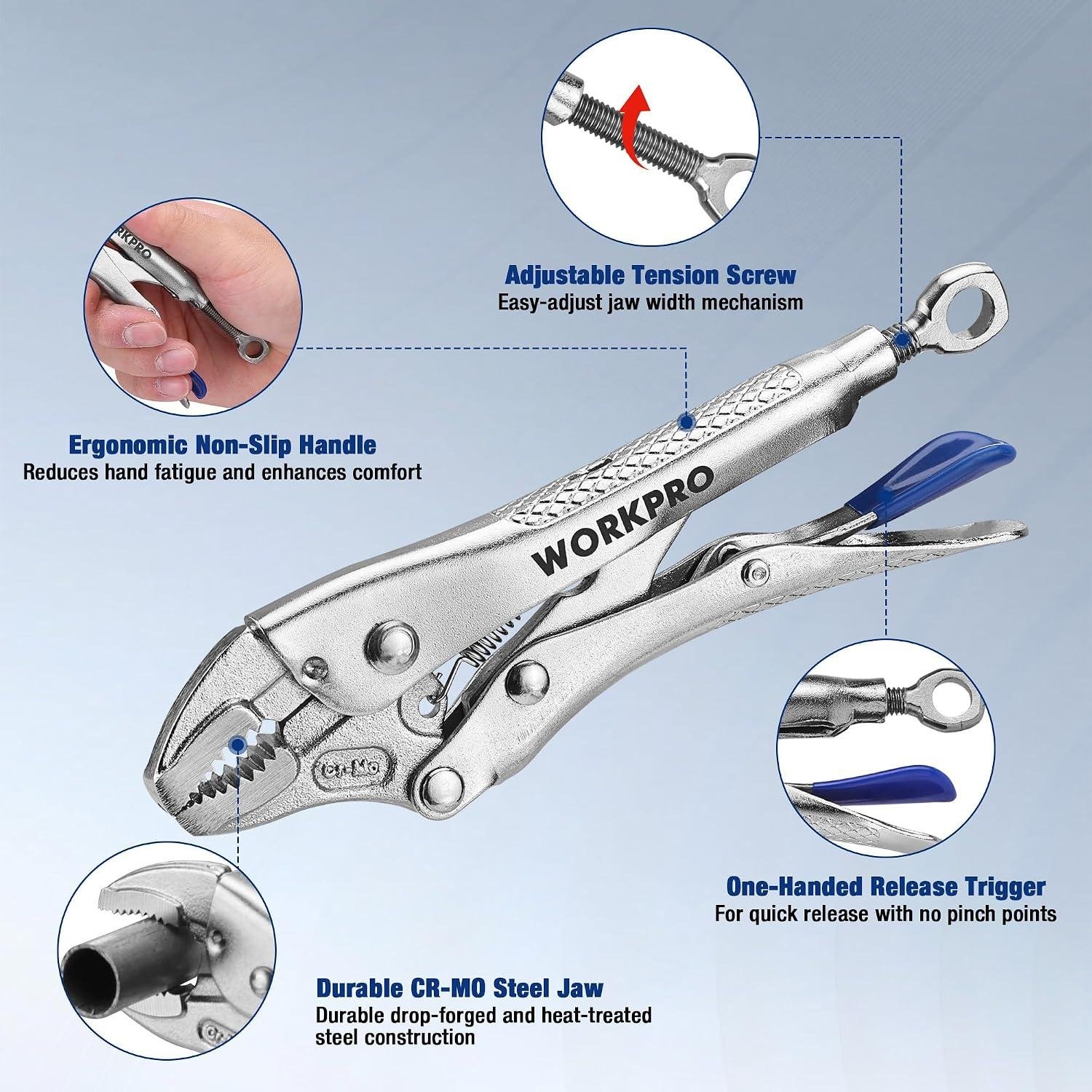 **My Go-to Grip: WORKPRO Locking Pliers Deliver!**