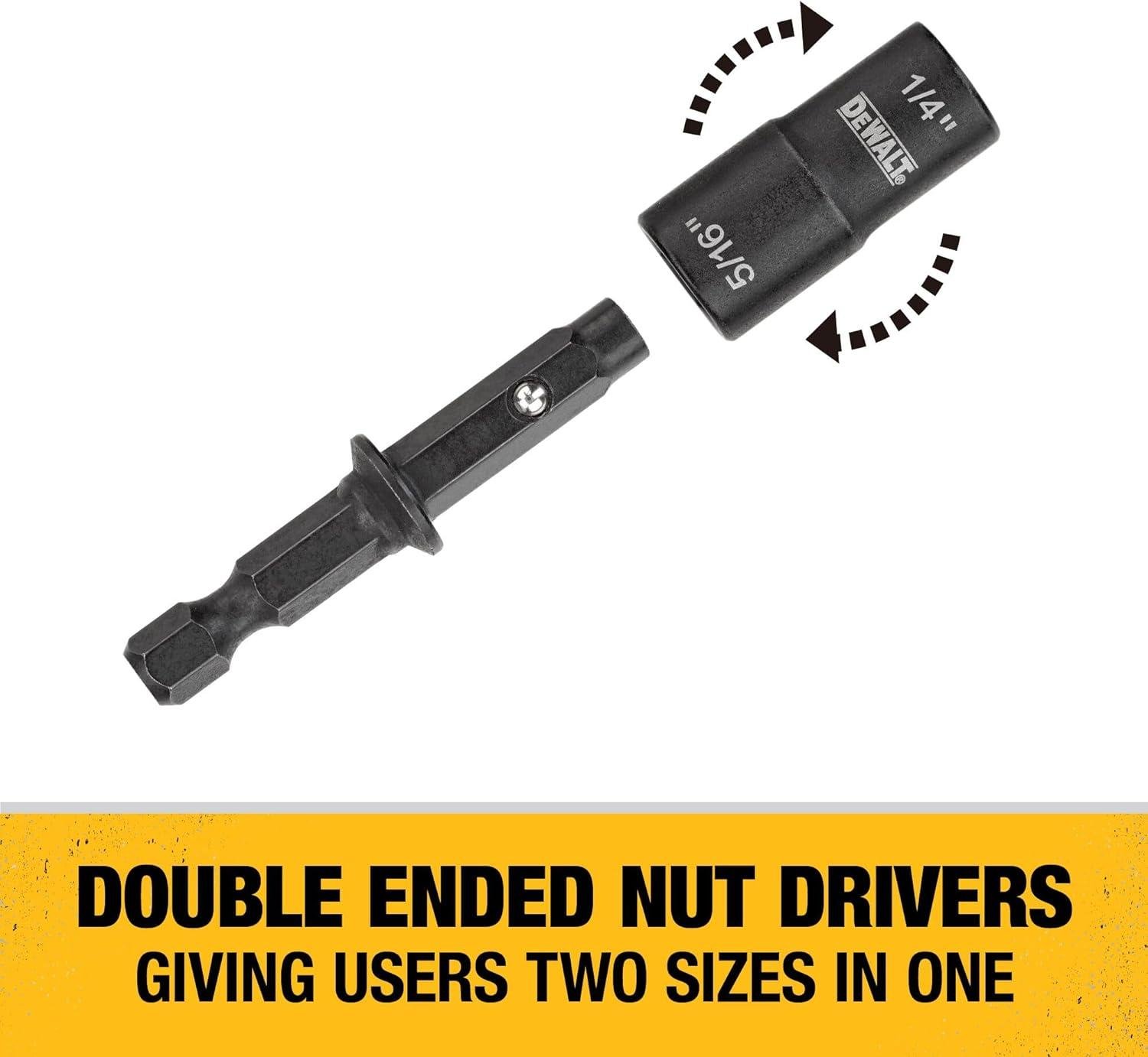 my Go-To Nut ‌Driver Set: DEWALT's Double-Ended Duo