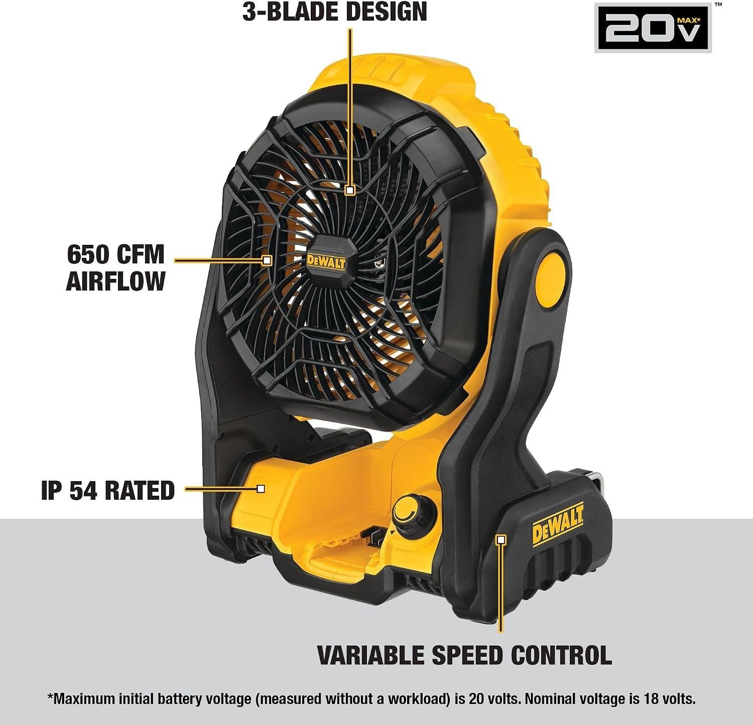 DEWALT 20V‍ Fan‌ Keeps Me Cool on the Job