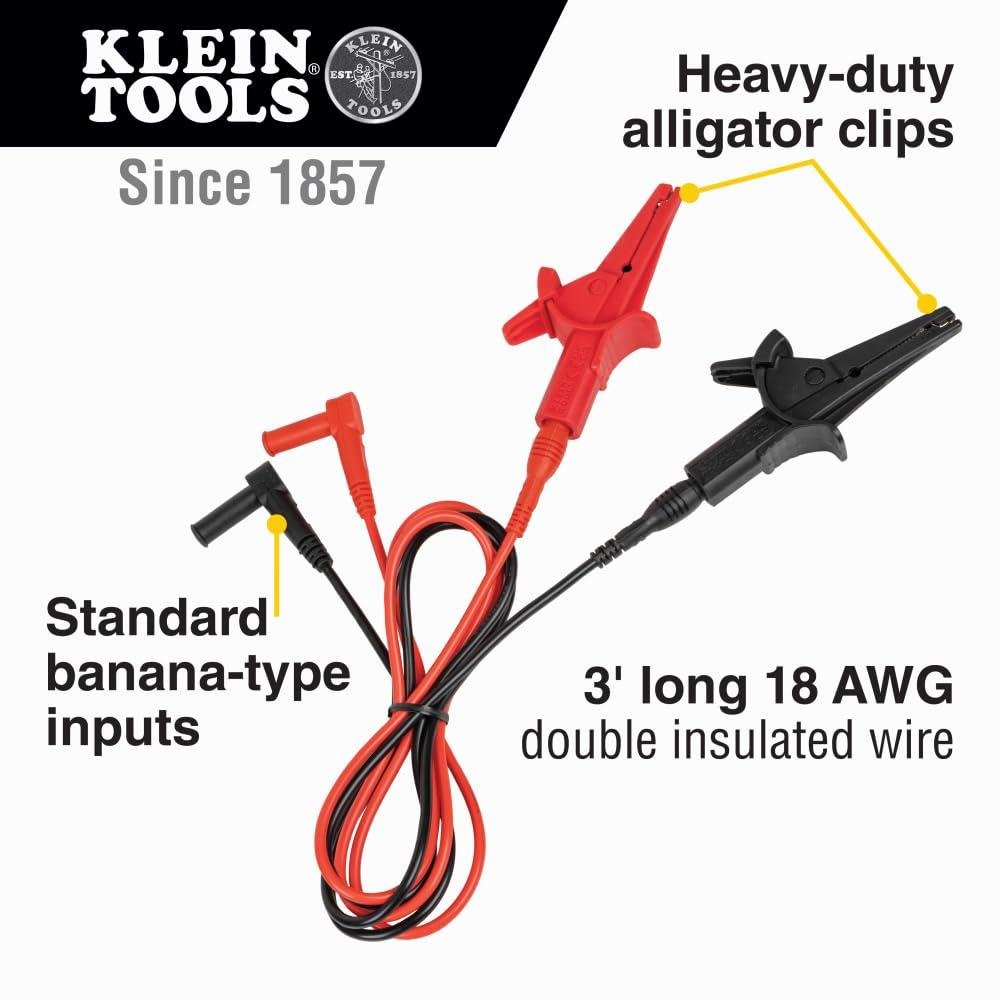I Swear By Klein's Heavy-Duty Alligator Test Leads 1 I Swear By Klein's Heavy-Duty Alligator Test Leads