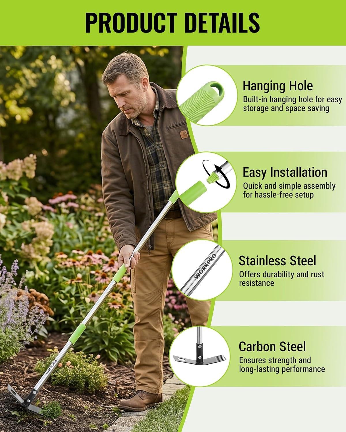 **I Tried WORKPRO's 2-in-1 Weed puller ⁣Tool**