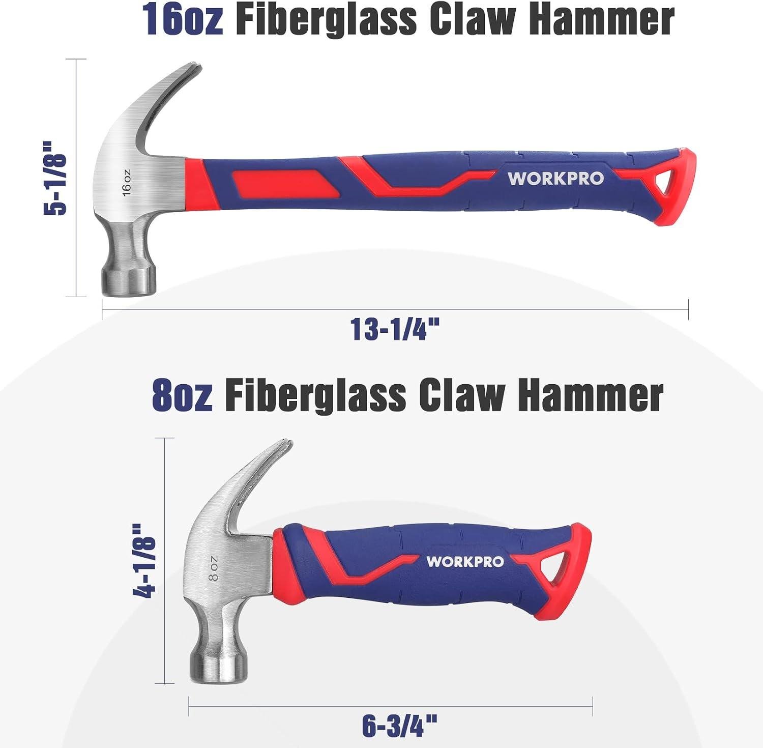 WORKPRO 2-Piece Hammer Set Review: Two Sizes for Home Jobs